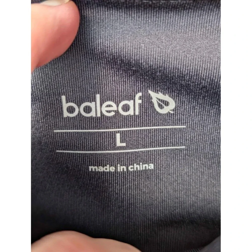 BALEAF Black Flare Yoga Pants L High Waist Pocket‎ Athletic Leggings Bootcut